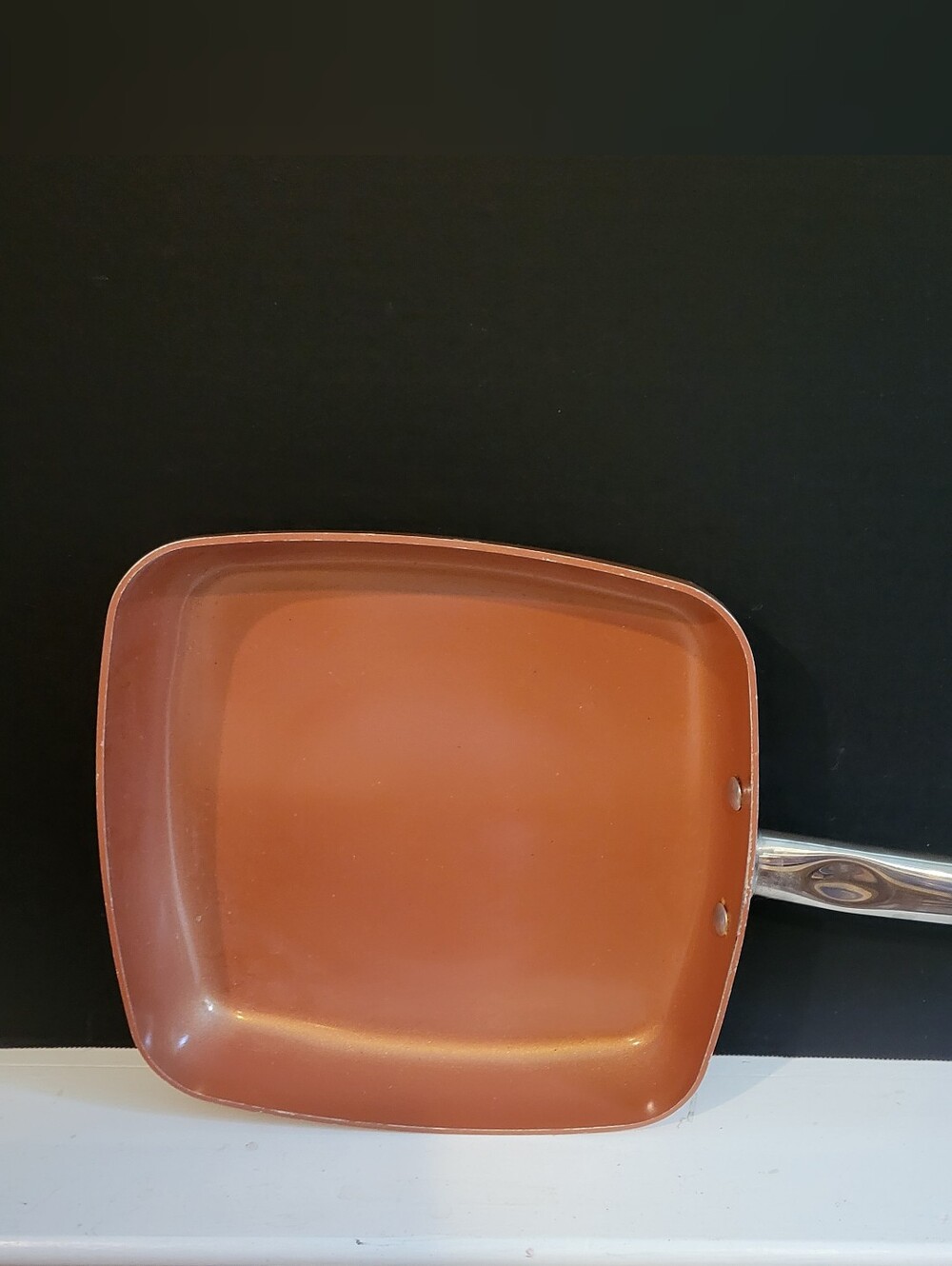 Copper Chef Square Frying Lightweight Pan Nonstick Coating 9.5"